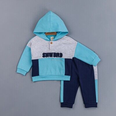Wholesale Baby Boys Tracksuit Set With Hoodie 6-24M BabyZ 1097-4741 - 2
