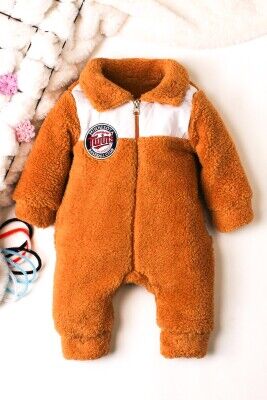 Wholesale Baby Boys Welsoft Jumpsuit 3-12M Kidexs 1026-40098 Цвет медовой пены 