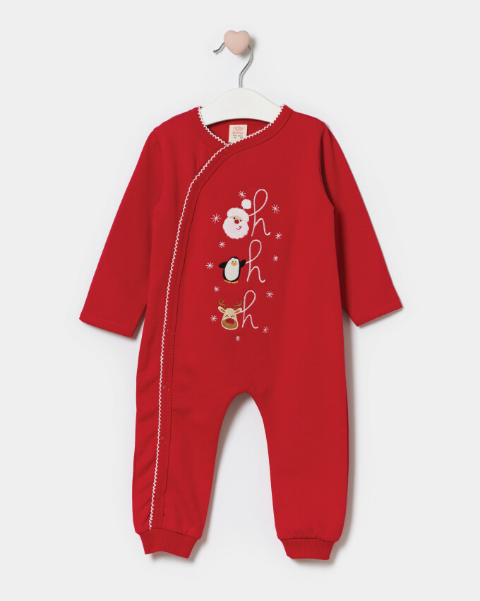 Wholesale Baby Christmas Jumpsuit 3-12M Bupper Kids 1053-24918 - 1