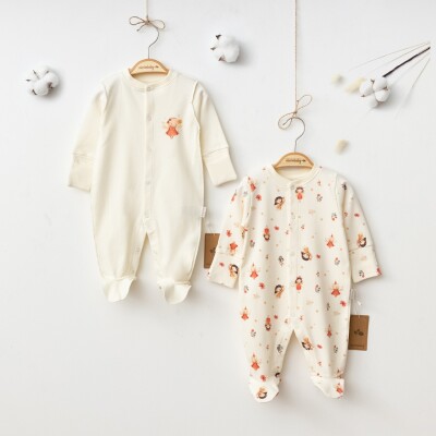 Wholesale Baby Girl 2-Piece Bodysuit Set 3-9M Ciccimbaby 1043-5071 - 1