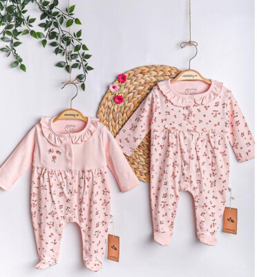 Wholesale Baby Girl 2-Piece Jumpsuit 0-6M Ciccimbaby 1043-4901 - Ciccimbaby