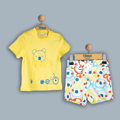 Wholesale Baby Girl 2-Piece T-Shirt and Shorts Set 6-24M Timo 1018-TE4DT202241501 - 2