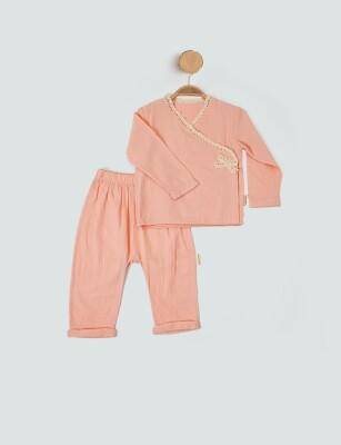 Wholesale Baby Girl 2 Pieces Set Suit 6-18M Minicorn 2018-2350 Лососевый цвет