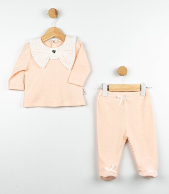 Wholesale Baby Girl 2pcs Body and Pants Set 0-6M Flexi Baby 2063-217521 Лососевый цвет