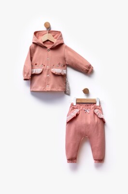 Wholesale Baby Girl 2pcs Cardigan and Trousers Set 6-36M Flexi Baby 2063-217583 Лососевый цвет