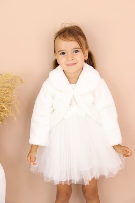 Wholesale Baby Girl Collar Bolero 6-24M Serkon Baby&Kids 1084-M0568 Экрю