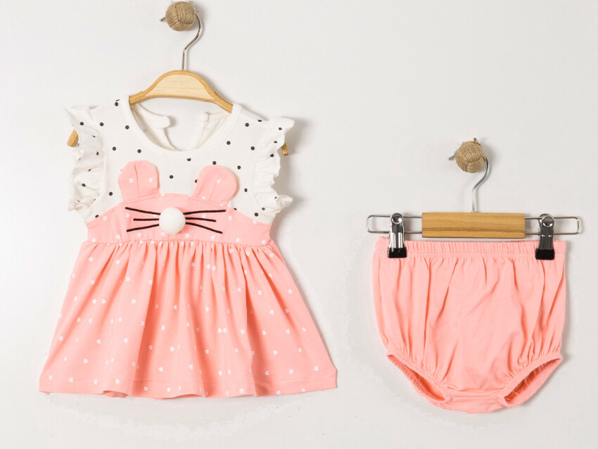 Wholesale Baby Girl Double Dress and Panties Set 9-24M Tofigo 2013-9146 - 4