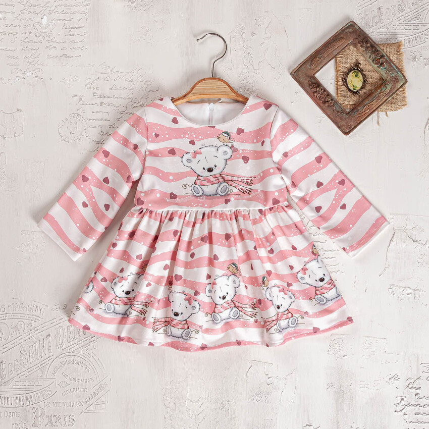 Wholesale Baby Girl Dress 3-6Y Elayza 2023-2397 - 4