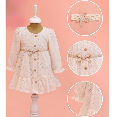 Wholesale Baby Girl Dress 9-24M Lilax 1049-6628 - Lilax