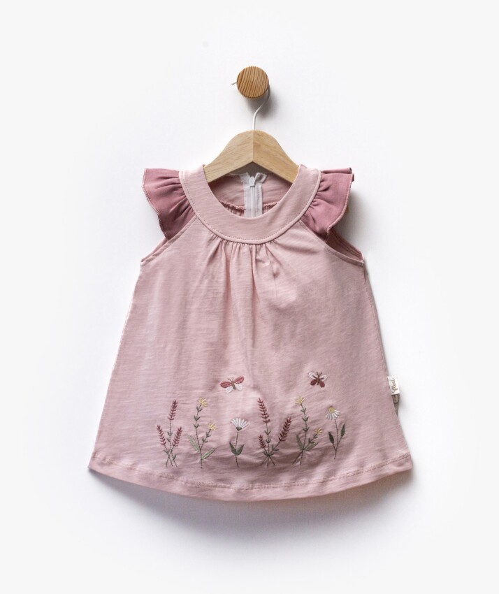 Wholesale Baby Girl Embroidered Dress 6-36M Flexi Baby 2063-229484 - 1