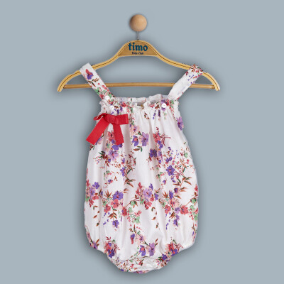 Wholesale Baby Girl Flower Jumpsuit 6-24M Timo 1018-TK4DÜ202241991 Лиловый 