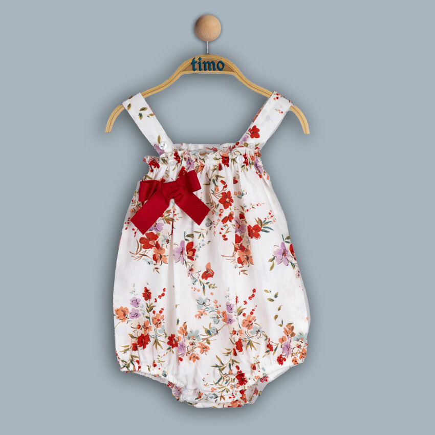 Wholesale Baby Girl Flower Jumpsuit 6-24M Timo 1018-TK4DÜ202241991 - 2