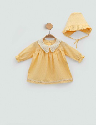 Wholesale Baby Girl Hat Dress 3-12M Minicorn 2018-2329 Жёлтый 