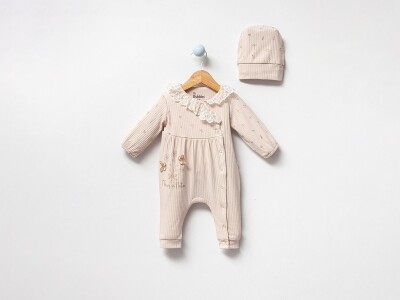 Wholesale Baby Girl Hat Jumpsuit 0-9M Bubbles 2040-3020 - Bubbles (1)