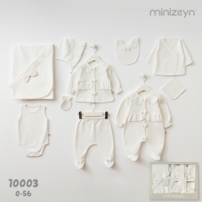 Wholesale Baby Girl Newborn Boxed Set of 10 0-3M Minizeyn 2014-10003 - Minizeyn