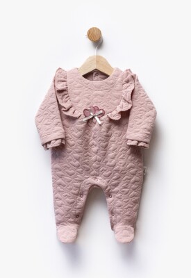 Wholesale Baby Girl Newborn Jumpsuit 0-6M Flexi Baby 2063-252335 Пыльная роза