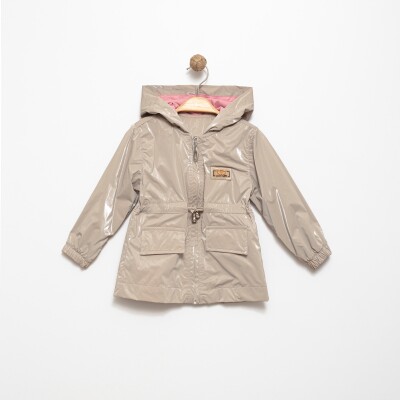 Wholesale Baby Girl Raincoat 1-5Y Pafim 2041-K24-8011 Каменный цвет