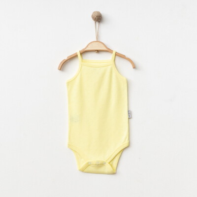 Wholesale Baby Girl Rope Suspender Bodysuit 1-2-3Y Gümüş Baby 2043-0069 Жёлтый 