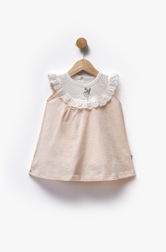 Wholesale Baby Girl Scalloped Dress 6-36M Flexi Baby 2063-229485 - 3