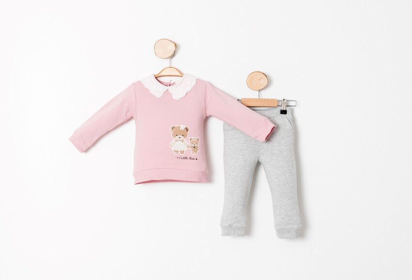 Wholesale Baby Girl Tracksuit 9-24M Sani 1068-10015 - 1