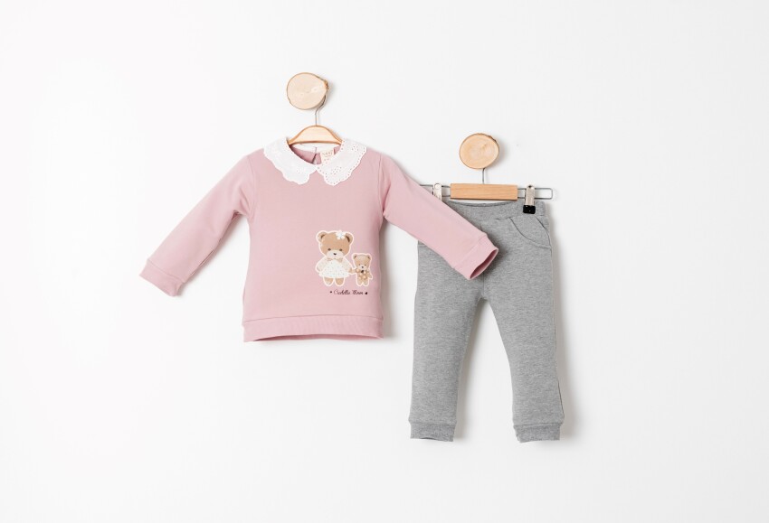 Wholesale Baby Girl Tracksuit 9-24M Sani 1068-10015 - 2