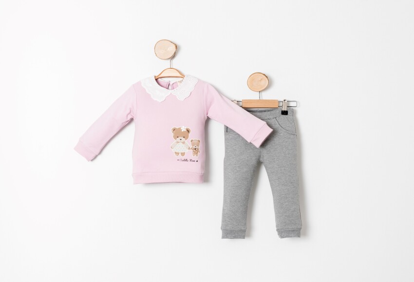 Wholesale Baby Girl Tracksuit 9-24M Sani 1068-10015 - 3