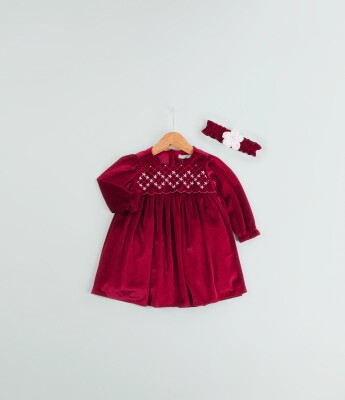 Wholesale Baby Girl Velvet Dress 6-18M BabyRose 1002-4710 - Babyrose