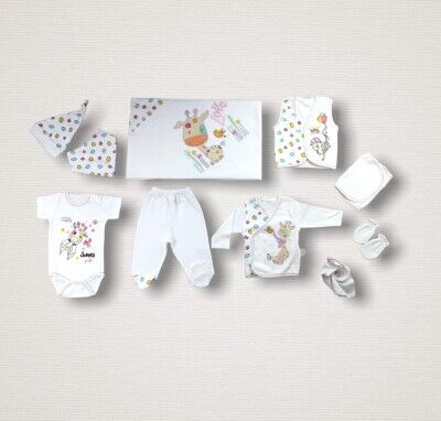 Wholesale Baby Girls 10-Piece Newborn Set 0-3M Tomuycuk 1074-15280 - 1