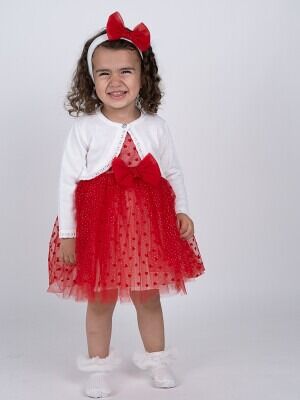 Wholesale Baby Girls 2-Piece Dress and Bolero Set 6-24M Serkon Baby&Kids 1084-M0595 - Serkon Baby&Kids (1)