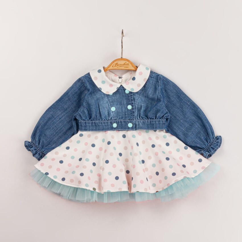 Wholesale Baby Girls 2-Piece Jacket and Dress Set 9-24N Bombili 1004-6598 - 2