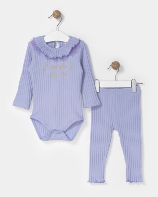 Wholesale Baby Girls 2-Piece Onesies And Pants Set 6-18M Bupper Kids 1053-23923 Лиловый 