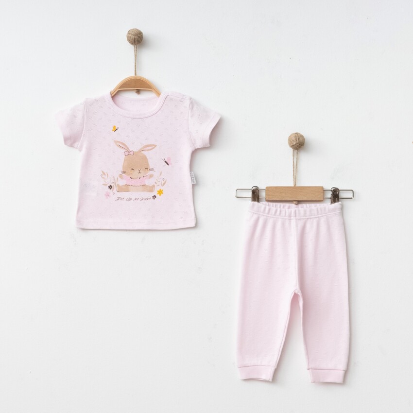 Wholesale Baby Girls 2-Piece Pajamas Set 6-18M Gümüş Baby 2043-002085 - 1