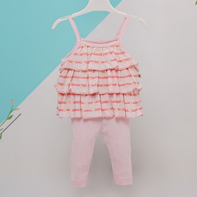 Wholesale Baby Girls 2-Piece Set with Blouse and Leggings 6-18M BabyZ 1097-5730 - 2