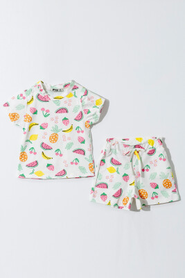 Wholesale Baby Girls 2-Piece Short and T-shirt Set 6-18M Piop 2055-005 - 2