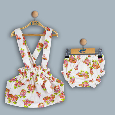 Wholesale Baby Girls 2-Piece Skirt and Panties Set 6-24M Timo 1018-TK4DT202242221 Экрю