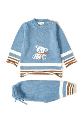 Wholesale Baby Girls 2-Piece Sweater and Pants Set 12-36M Uludağ Triko 1061--121060 Индиговый 