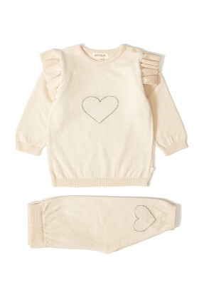 Wholesale Baby Girls 2-Piece Sweater and Pants Set Organic Cotton 12-36M Patique 1061--121035 Бежевый 