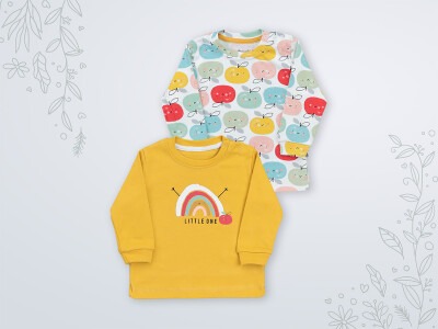 Wholesale Baby Girls 2-Piece Sweatshirt 3-18M Miniworld 1003-16440 - 2