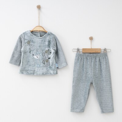 Wholesale Baby Girls 2-Piece Sweatshirt and Pants Set 3-9M Hoppidik 2017-2320 - 1