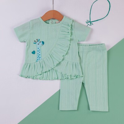 Wholesale Baby Girls 2-Piece T-shirt and Leggings Set 6-18M BabyZ 1097-5735 - 1