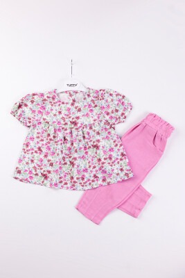 Wholesale Baby Girls 2-Piece T-Shirt and Pants Set 6-18M Tuffy 1099-9521 - 2