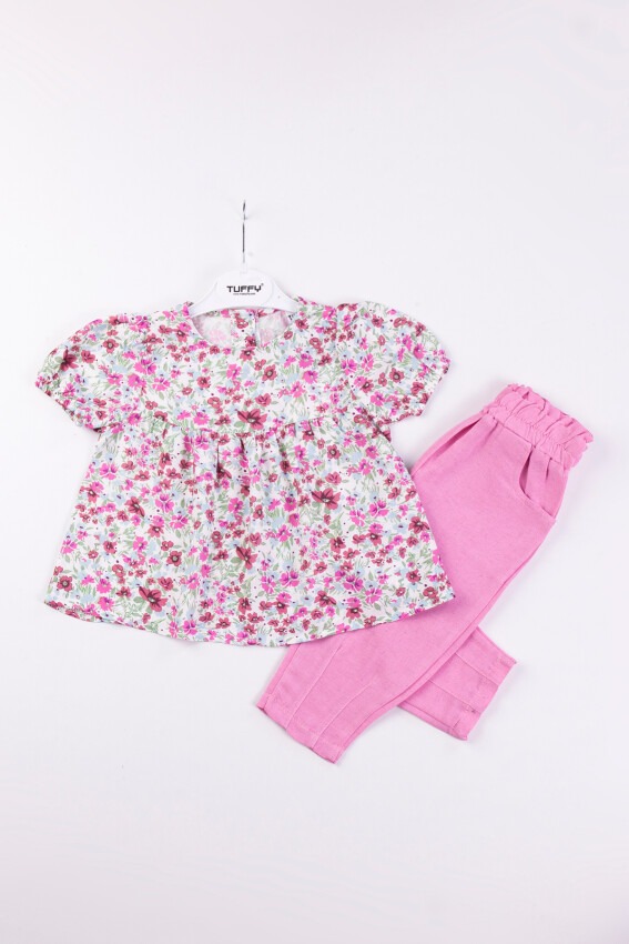 Wholesale Baby Girls 2-Piece T-Shirt and Pants Set 6-18M Tuffy 1099-9521 - 2
