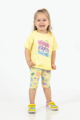 Wholesale Baby Girls 2-Piece T-shirt and Shorts Set 6-18M Tuffy 1099-9508 - 1