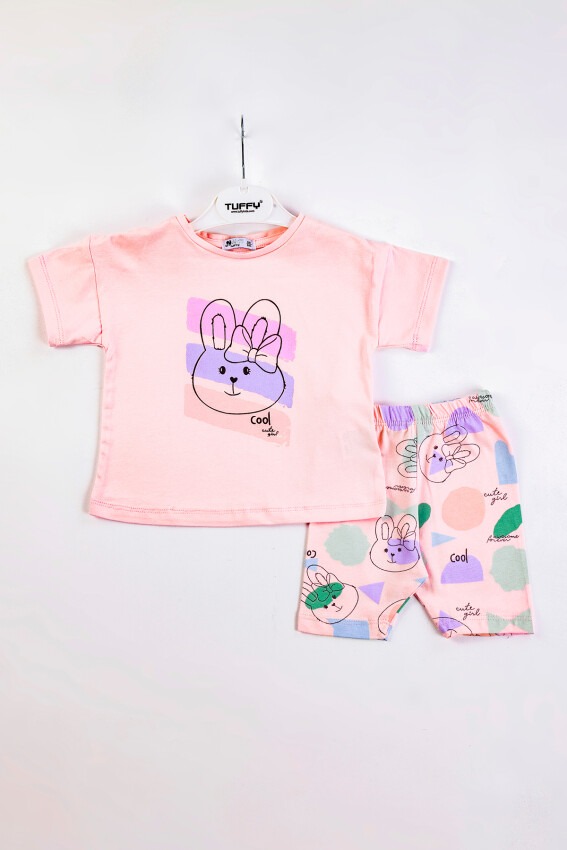 Wholesale Baby Girls 2-Piece T-shirt and Shorts Set 6-18M Tuffy 1099-9508 - 2