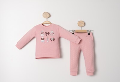 Wholesale Baby Girls 2-Piece Tracksuit Set 9-24M Sani 1068-10023 - Sani