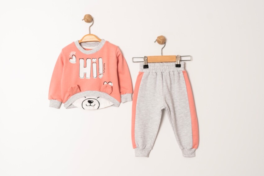 Wholesale Baby Girls 2-Piece Tracksuit Set 9-24M Tofigo 2013-9201 - 5