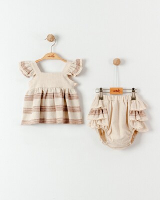 Wholesale Baby Girls 2-Pieces Blouse and Short Set 6-24M Miniborn 2019-9062 - Miniborn