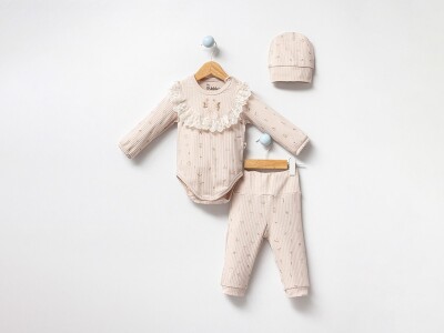 Wholesale Baby Girls 2-Pieces Hat Body and Pants Set 3-12M Bubbles 2040-3015 - 2