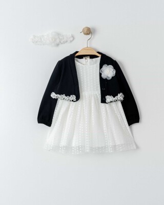 Wholesale Baby Girls 2-Pieces Jacket and Dress Set 9-24M Eray Kids 1044-13301 Чёрный 