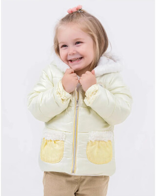 Wholesale Baby Girls 3-Piece Coat, Sweatshirt and Pants Set 9-24M Minibombili 1005-6176 Жёлтый 